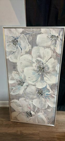 Large Framed Floral Wall Art
