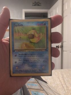Pokemon card Psyduck first edition