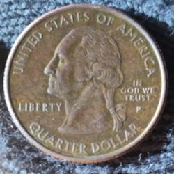 2003 P Copper Quarter It Has The Double Ear