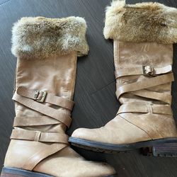 Real Fur Boots From Italy 