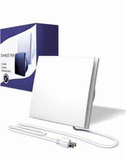 6 Inch Ductless Bathroom Exhaust Fan - White