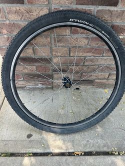 27” front bicycle wheel and tire . straight