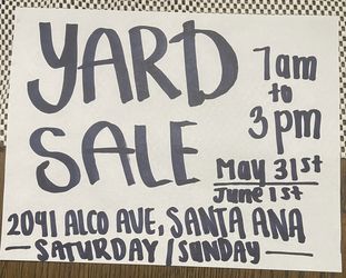 Yard Sale