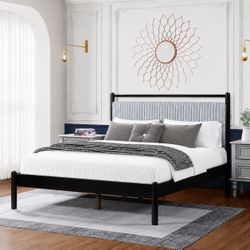 Full Solid Wood Bed Frame
