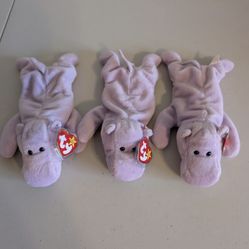 Ty Beanie Babies Hippo 