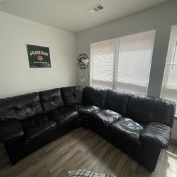 Leather couch