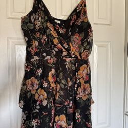 Plus Size Floral Dress