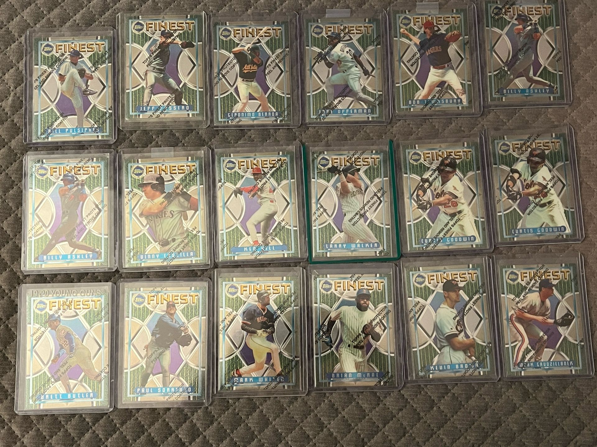 Lot Of Topps Finest Baseball Cards