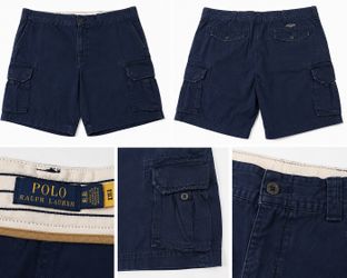 Polo Ralph Lauren Men’s Navy Cargo Shorts Size 44 Cargo Utility Shorts