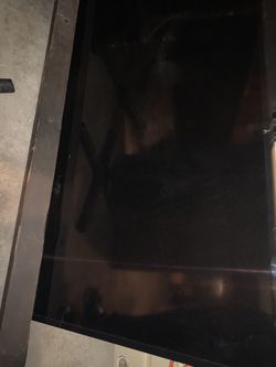 Tv media stand 2 recliners and bench full size bed for sale