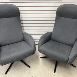 𝑰𝑲𝑬𝑨 NÄTTRABY Swivel recliner, Tallmyra black/grey 