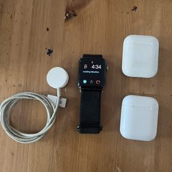 Apple Watch 2 And Two Sets Of Air Pods  