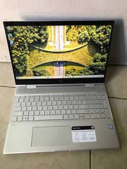 15” Hp Envy x360 touchscreen i5 processor 8th Gen 256gb SSD 8gb Ram window 11 come with charger
