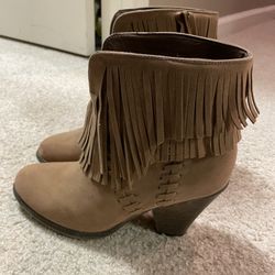 Fringe Booties Size 8 