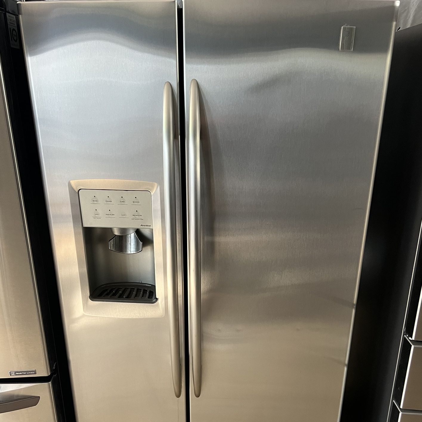 Ge Profile Side/side Refrigerator   60 day warranty/ Located at:📍5415 Carmack Rd Tampa Fl 33610📍