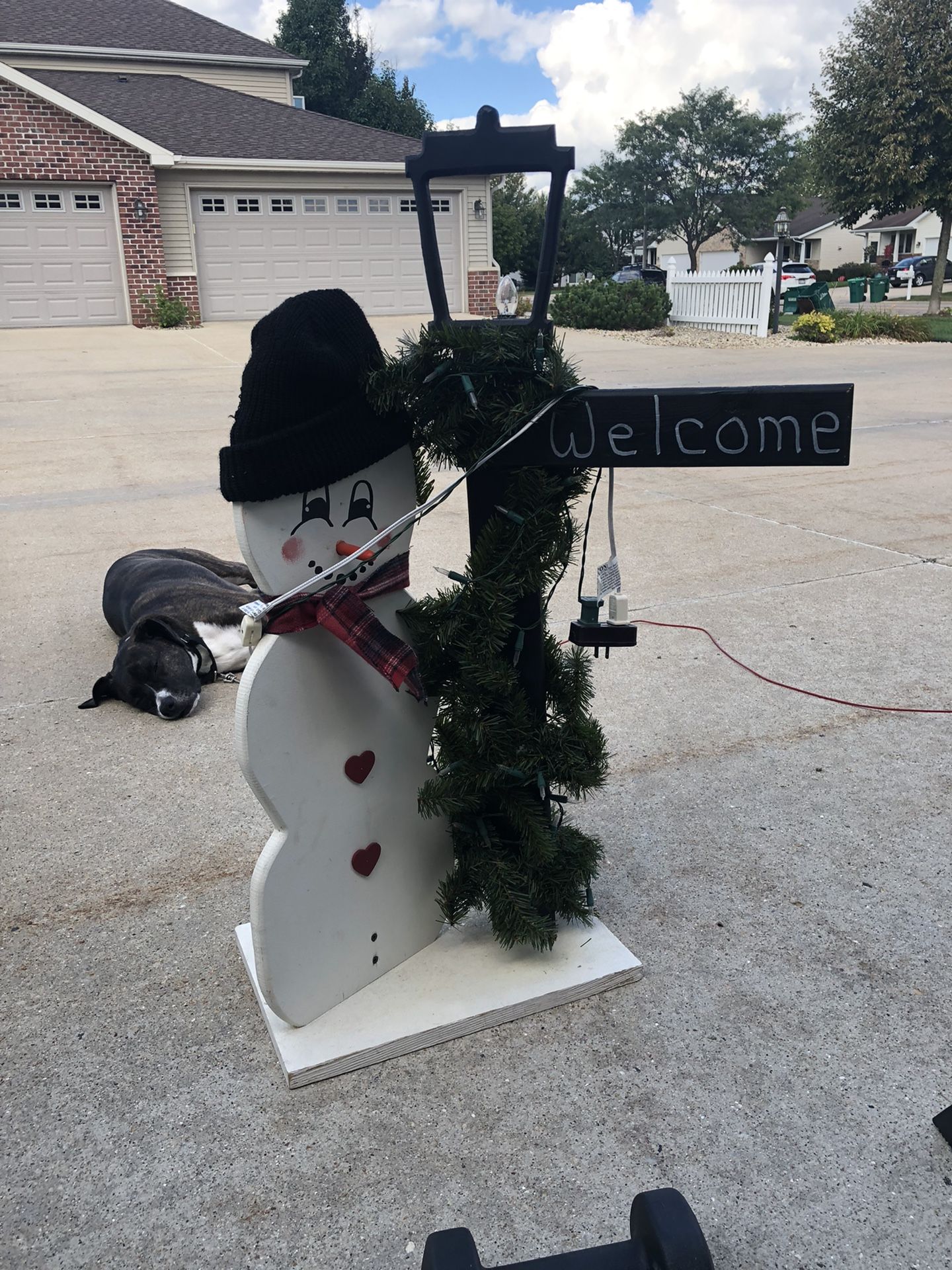 Lighted Snowman Decoration