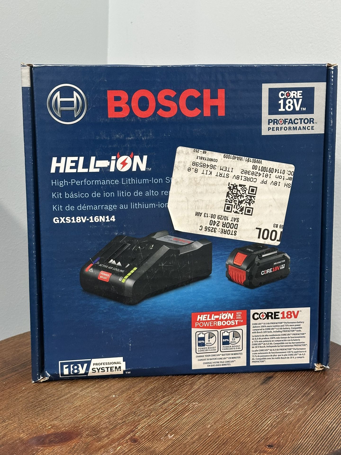 Bosch Kit Fast Charger (power Boost) & 8.0Ah Battery.