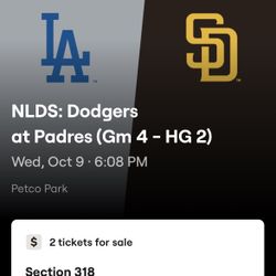 Padres Game 4 $300