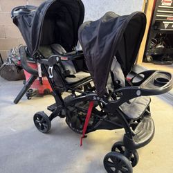 Double Stroller By Baby Trend Sit N Stand 
