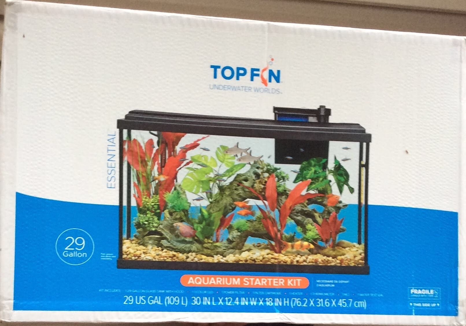 Equipped fish tank