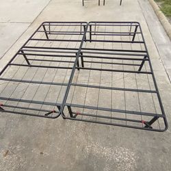 King Size Metal Bed Frame Platform 76" X 80"