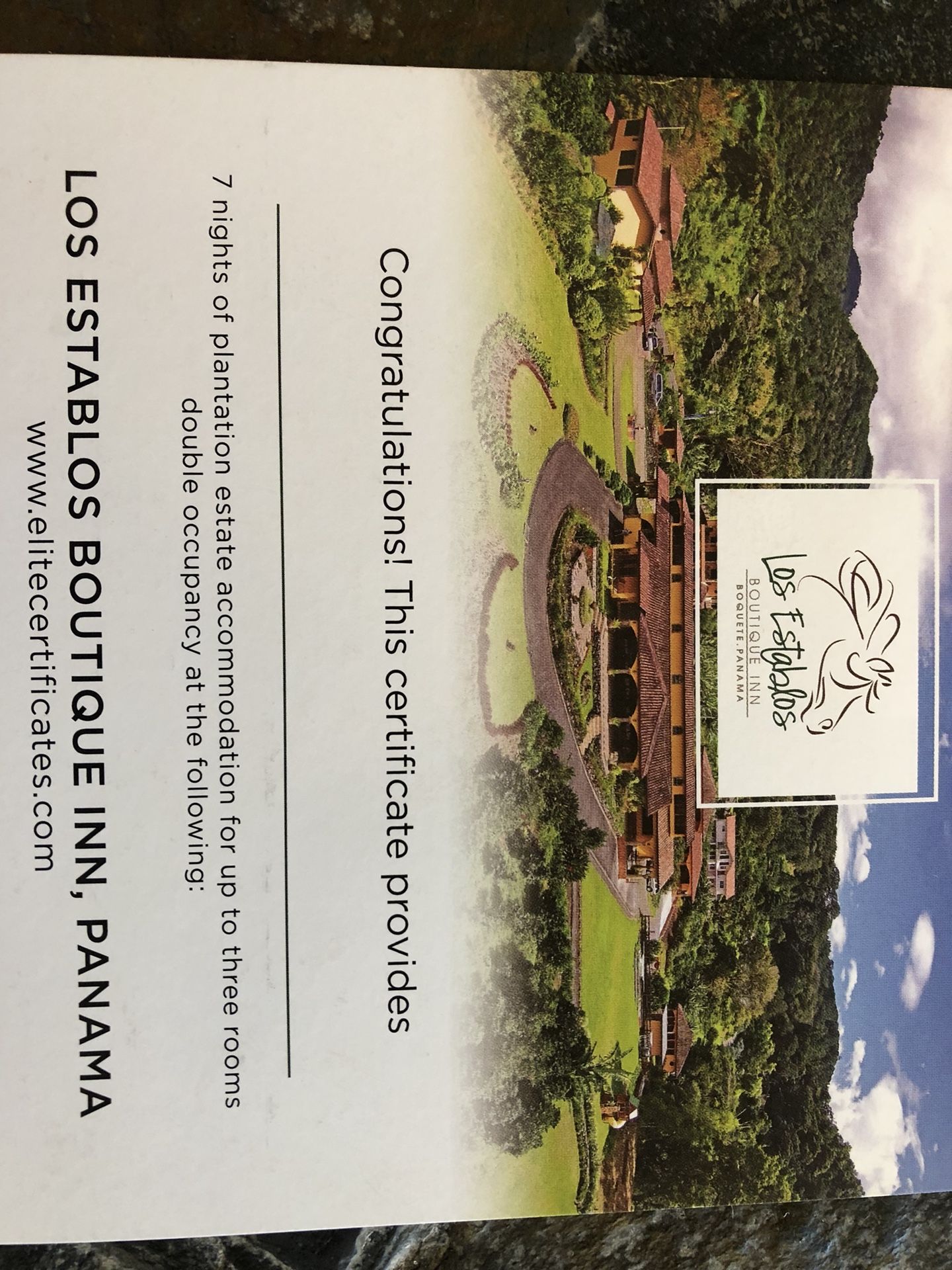 Los Establos Boutique Inn, Panama. 7 Night accommodations for up to 3 rooms!