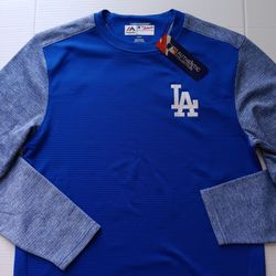 Los Angeles Dodgers Majestic Men's Therma Base Pullover Sweater