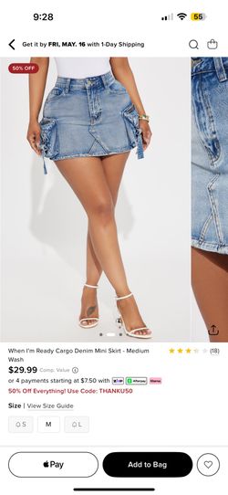 Fashion Nova Denim Skirt
