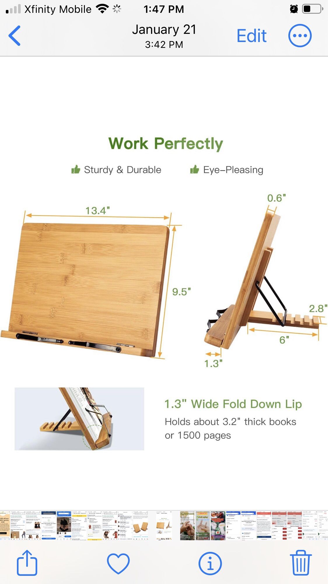 Cookbook Stand