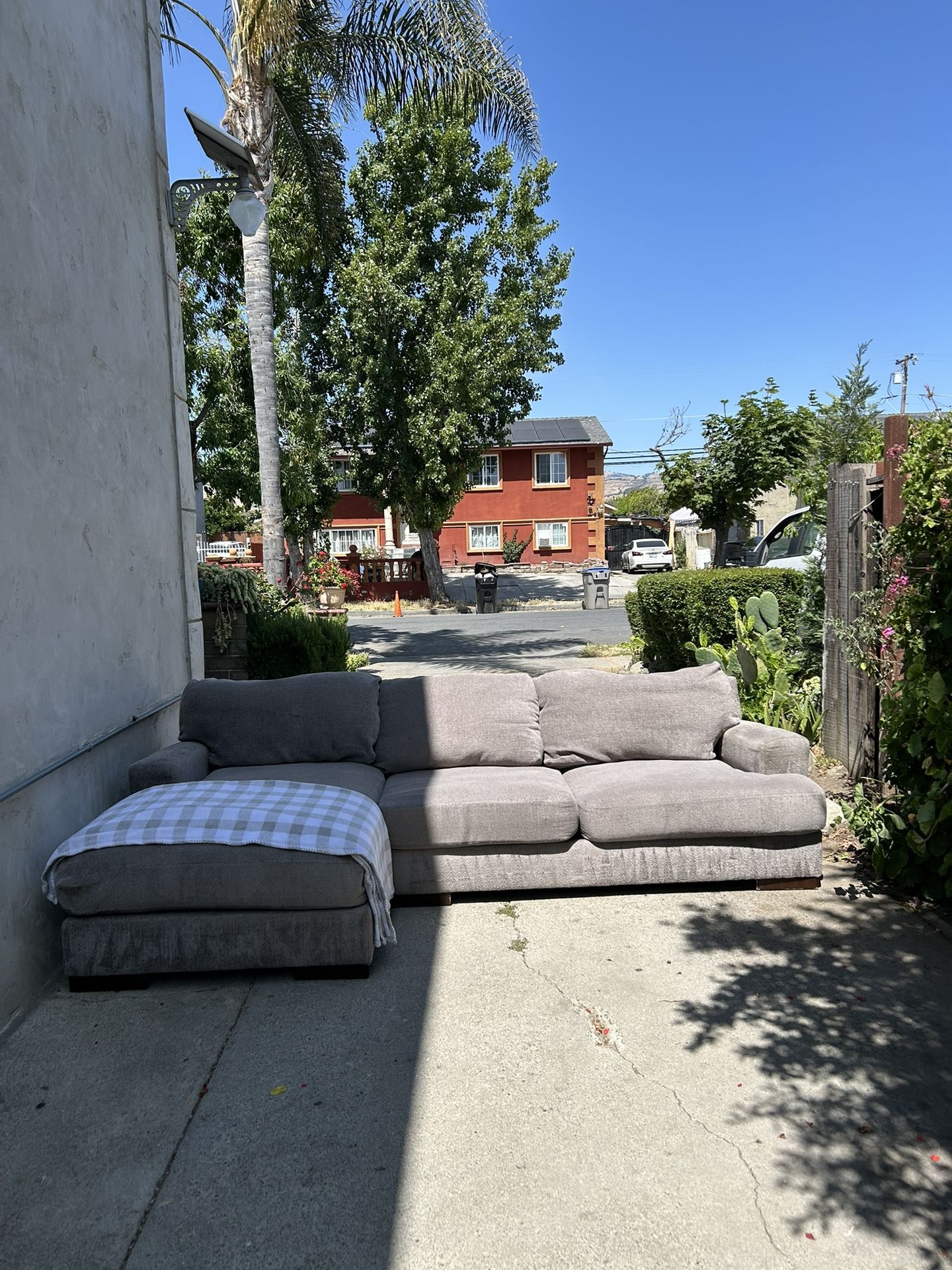 Grey L Shape Sectional Couch
