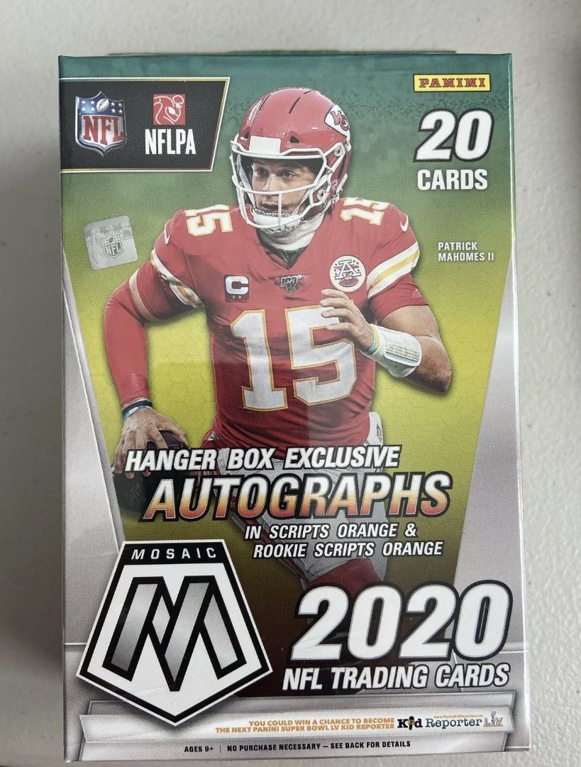 2020 mosaic football hanger box