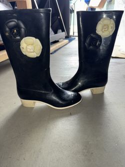 Channel Rain Boots Size 38