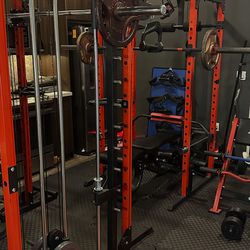 Ritfit smith machine & Total Fitness power cage