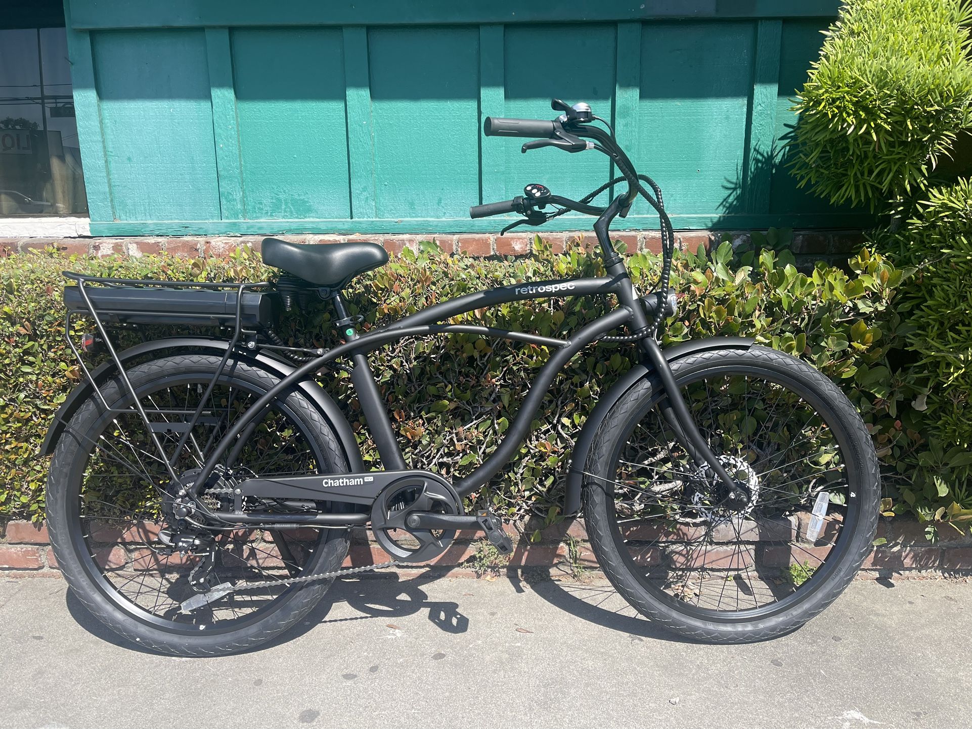 🏝️🚴⚡️Finance Ur Brand New 26” Retrospec Chatham Black Electric Beach Cruiser Bike⚡️🏖️
