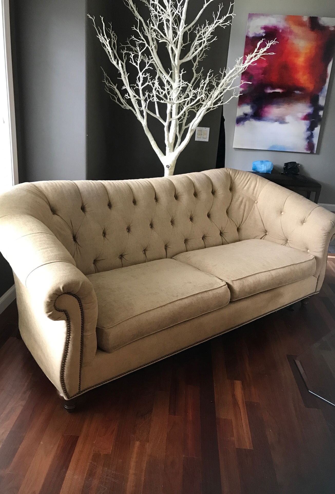 Beautiful tufted couch