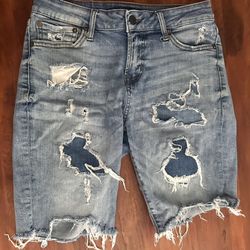 Ripped Short Jeans-aeropostale