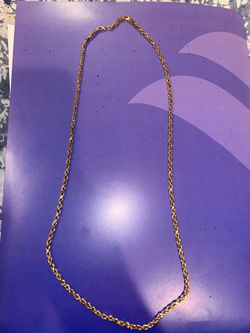 25” 10k 3mm Gold Rope Chain