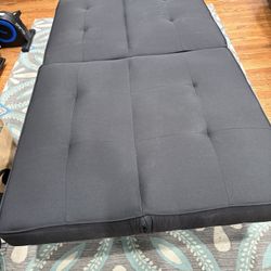 Futon Sofa Black/Gray