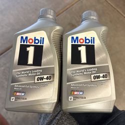 Mobil 0W-40 Synthetic Oil 