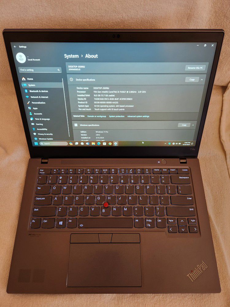 Lenovo Thinkpad T14s Gen 2 Laptop