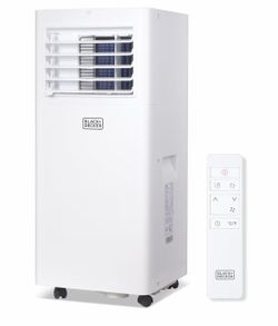 BLACK+DECKER 8,500 BTU Portable Air Conditioner w/ Remote & Window Kit - Gently Used/Like New