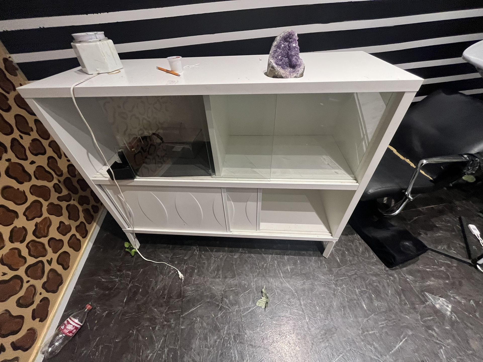 Free Item - Cabinet With Sliding Glass