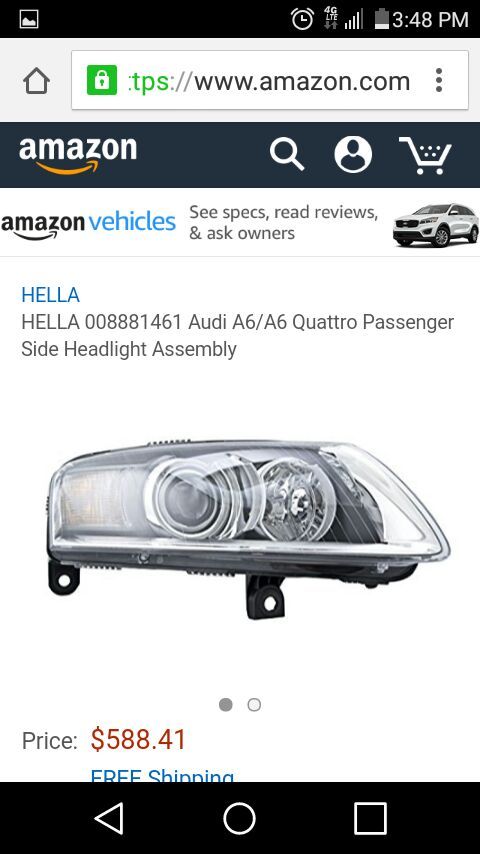 Audi headlight