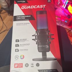 New HyperX QuadCast S RGB USB Condenser Microphone Black HMIQ1S-XX-RG/G PS5 PC