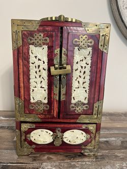 Vintage Oriental Jewelry Chest