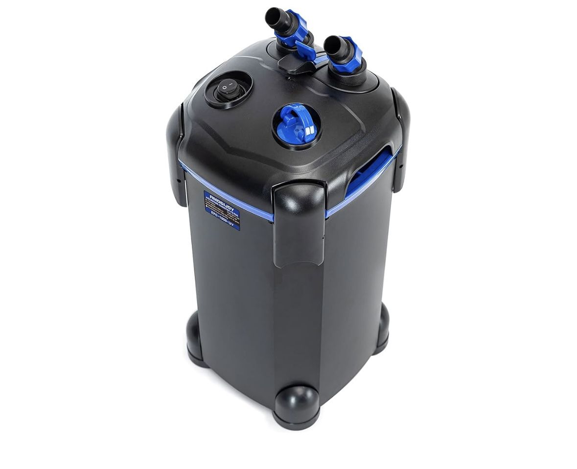NEW - AMOSIJOY 650GPH Ultra-Quiet Canister Filter