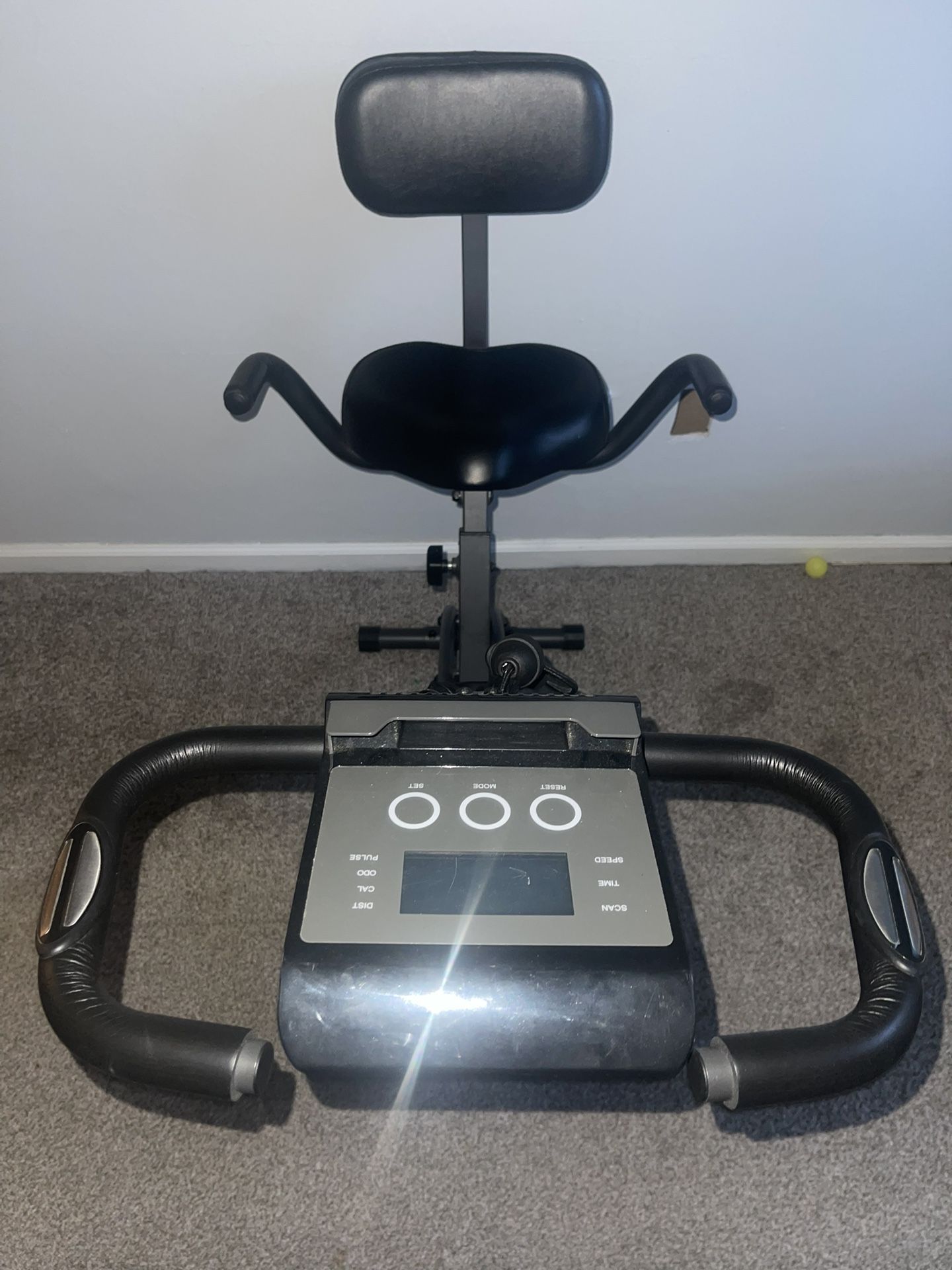 SlimCycle exercise bike with resistance and arm bands