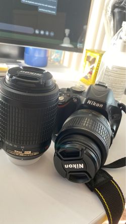 D5100 + 35-55mm lens & 55-200mm lens