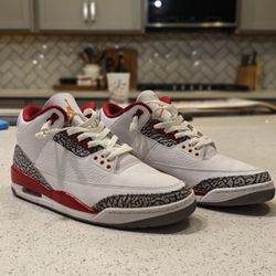 Air Jordan 3 Cardinal Colorway - Size 11 - $150.00 + Shipping