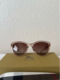 Clear Pink Burberry Women’s Sunglasses